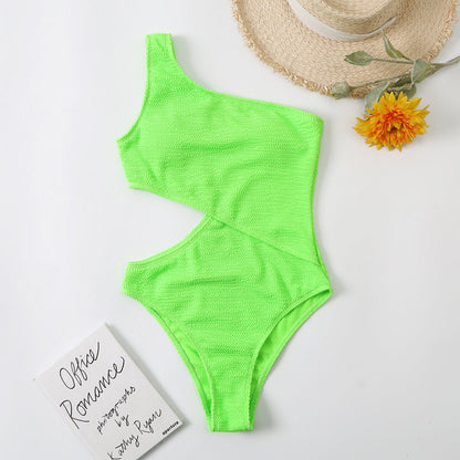 Wrinkle Chambray Bikini Set