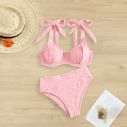 Two-Piece Slit Bikini Set