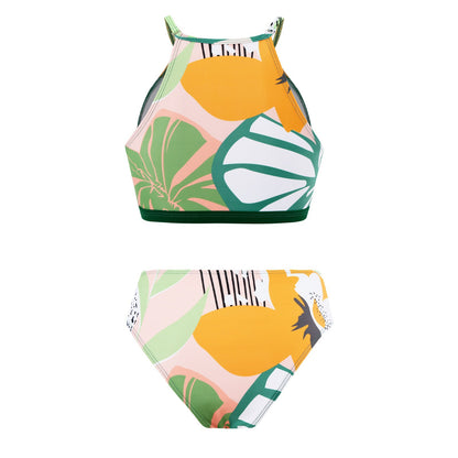 Retro Modest One-Piece Swimsuit