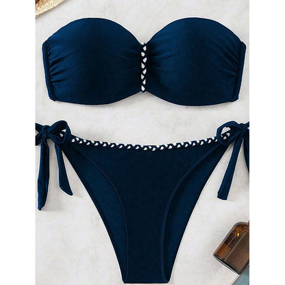 Solid Bikini Set
