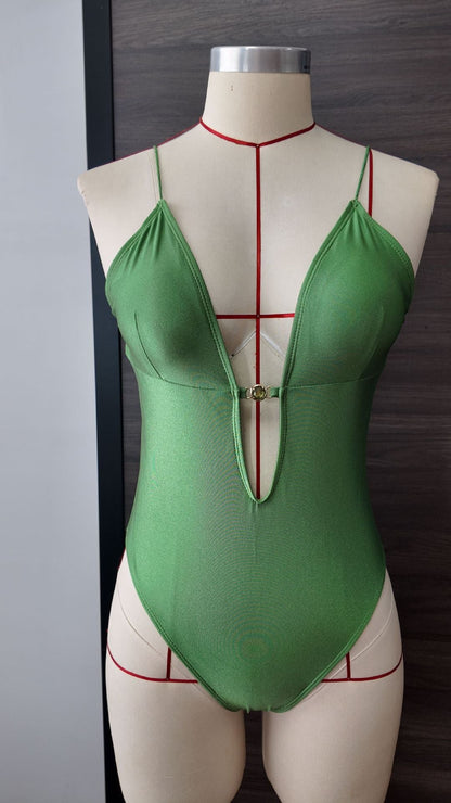 Solid One-Piece Swimsuit