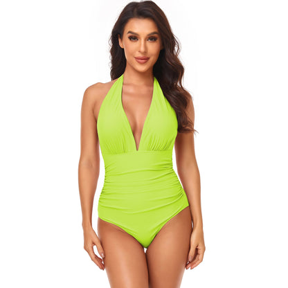Solid One-Piece Swimsuit