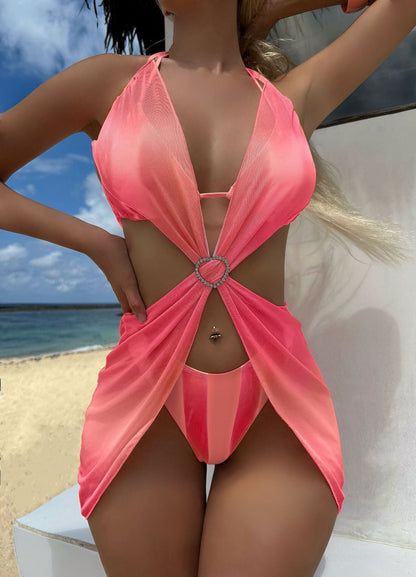 Striped Ombre Bikini Set