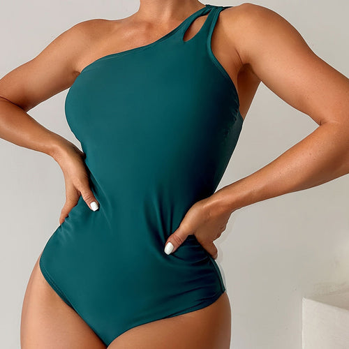 Solid One-Piece Swimsuit