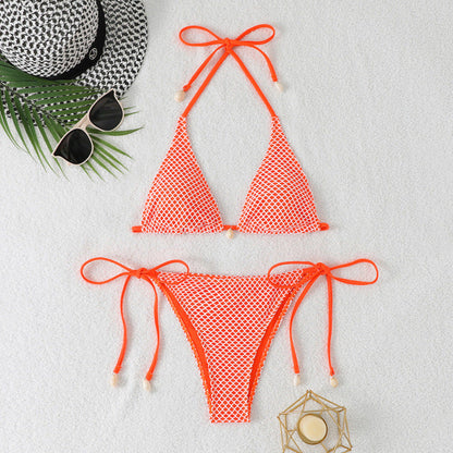 Slit Mesh One-Piece Swimsuit