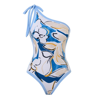 Triangle One-Piece Swimsuit