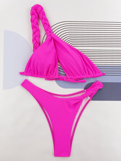 Woven Strap Bikini Set