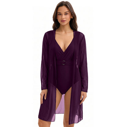Triangle One-Piece Swimsuit