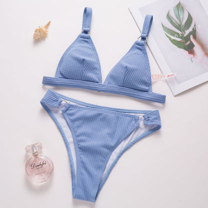 Solid Bikini Set
