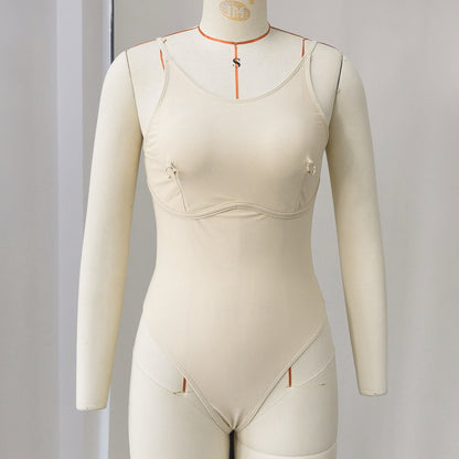 Solid One-Piece Swimsuit