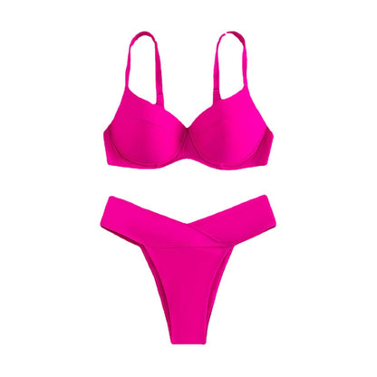 Solid One-Piece Swimsuit