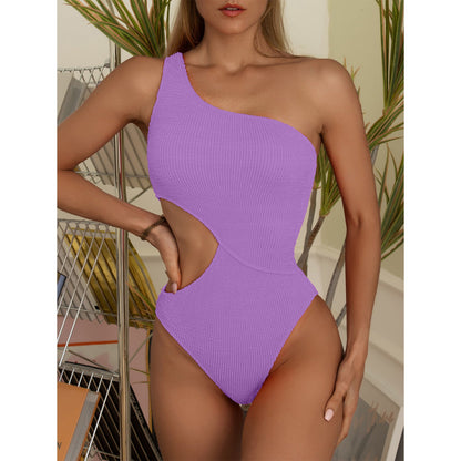 Wrinkle Chambray Bikini Set
