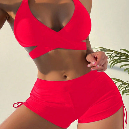 Slit One-Piece Swimsuit