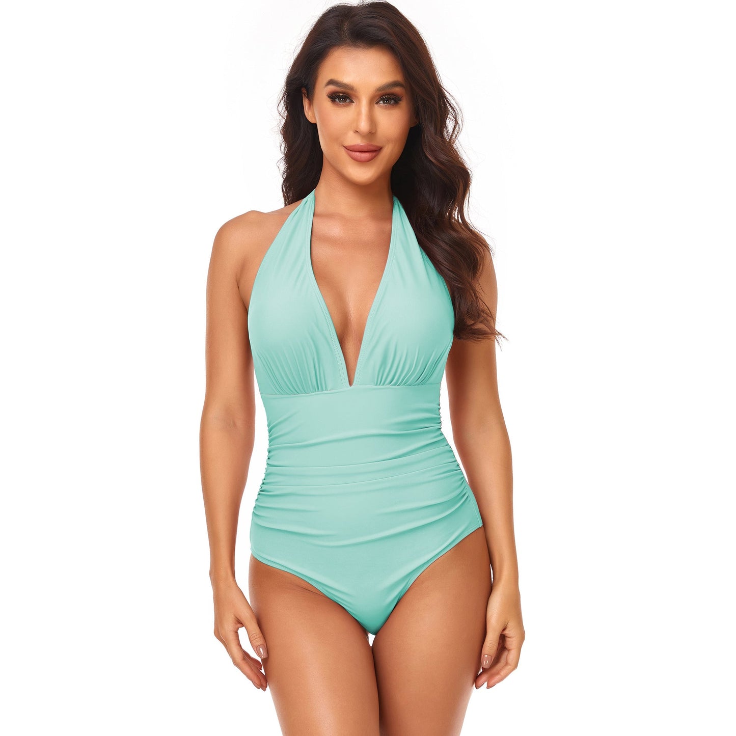 Solid One-Piece Swimsuit