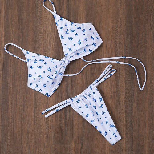 Retro Floral Bikini Set