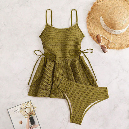 Suspender Dress Bikini Set