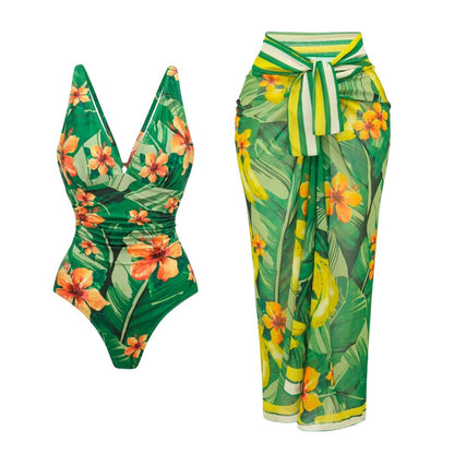 Tropical One-Piece Swimsuit