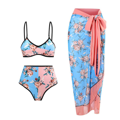 Retro Slit One-Piece Swimsuit