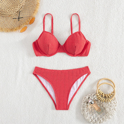 Red Underwire Bikini Set