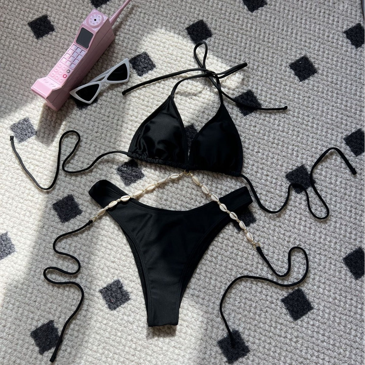 Shell Trim Bikini Set