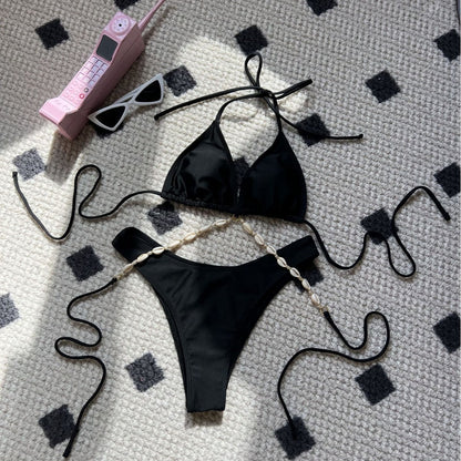 Shell Trim Bikini Set