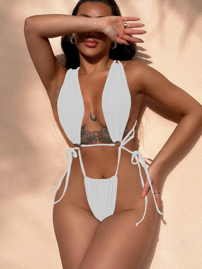 Solid One-Piece Swimsuit