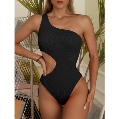 Wrinkle Chambray Bikini Set