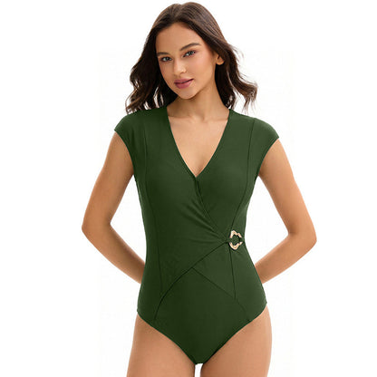 Triangle One-Piece Swimsuit