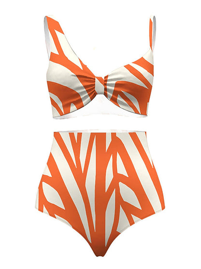 Triple Slit One-Piece Swimsuit