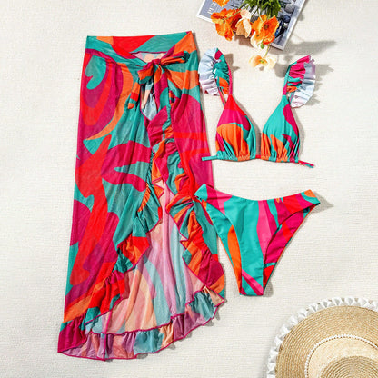 Print Beach Bikini Set