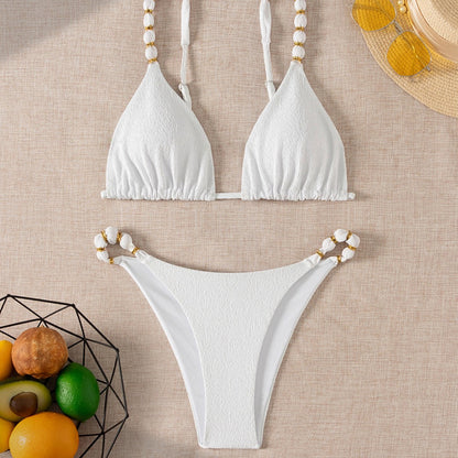 Textured Bikini Set