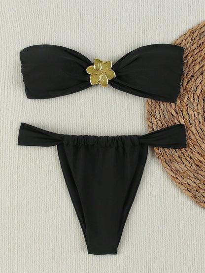 Solid One-Piece Swimsuit