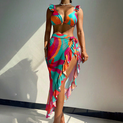 Print Beach Bikini Set
