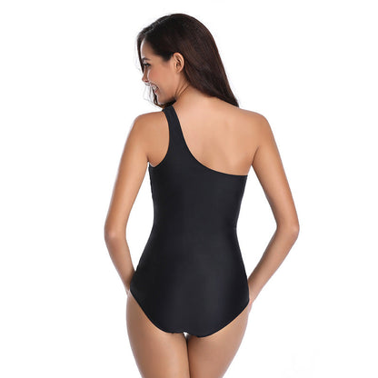 Solid One-Piece Swimsuit