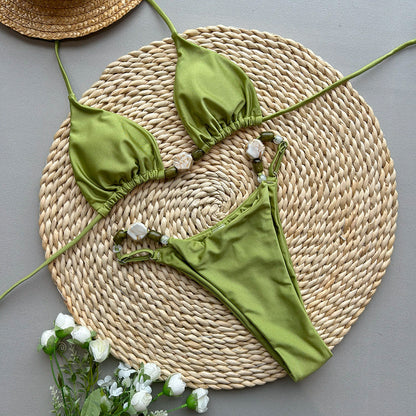 Solid Bikini Set
