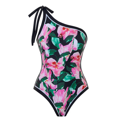 Triangle One-Piece Swimsuit