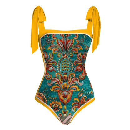 Vintage Two-Way One-Piece Swimsuit