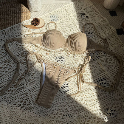 Solid Bikini Set