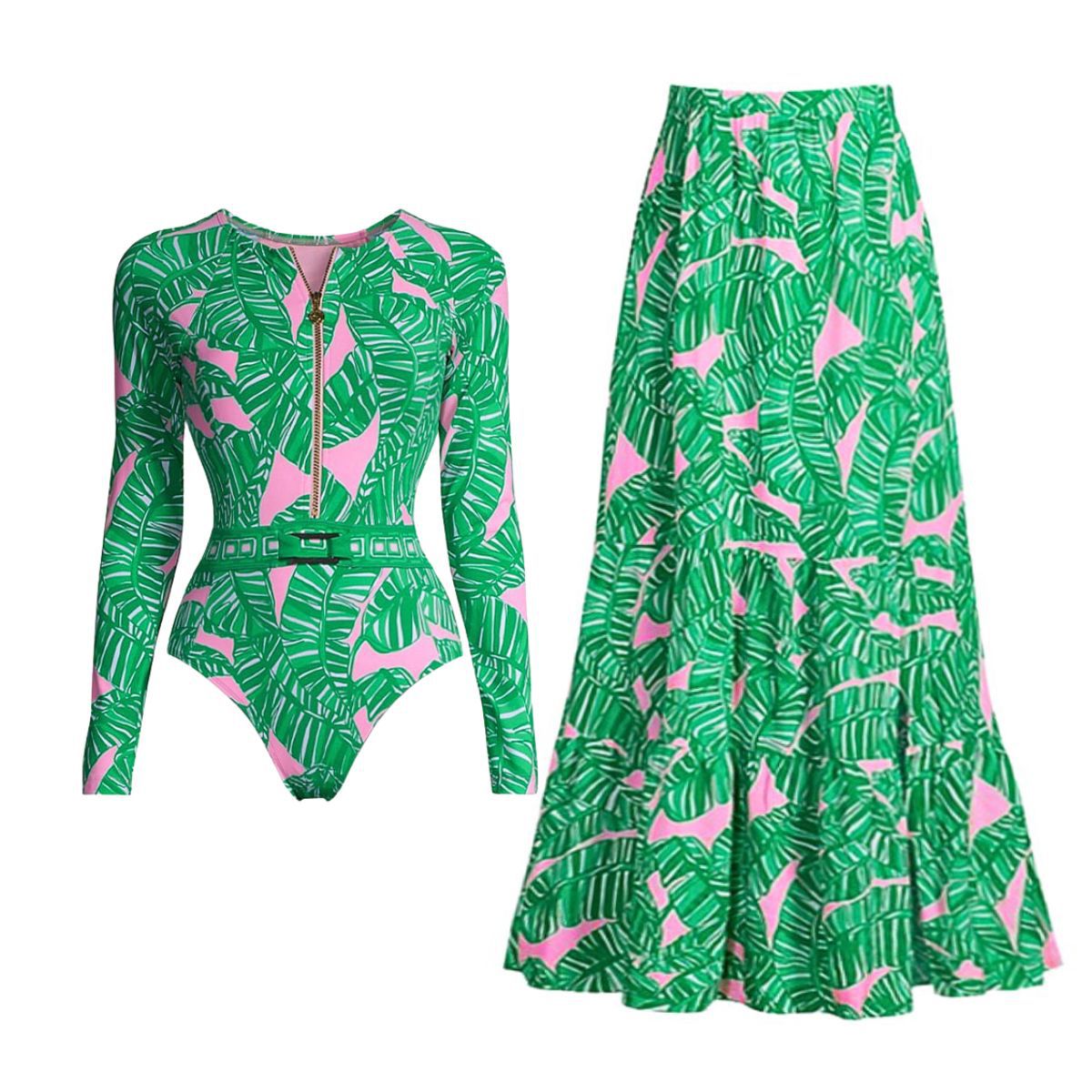 Print One-Piece Swimsuit