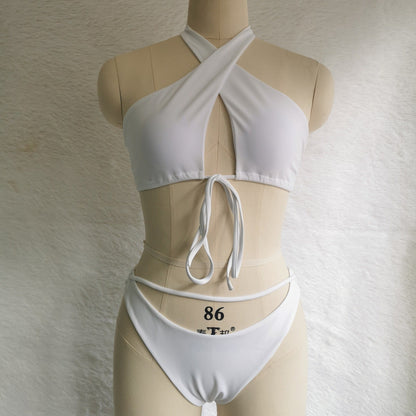 Tie Slit Bikini Set