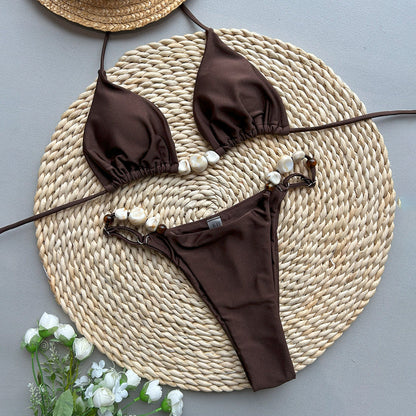 Solid Bikini Set