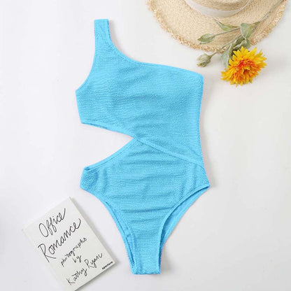 Wrinkle Chambray Bikini Set