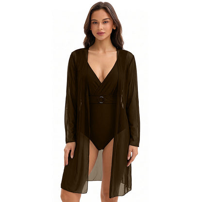 Triangle One-Piece Swimsuit
