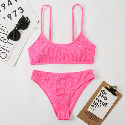 Wave Print Bikini Set