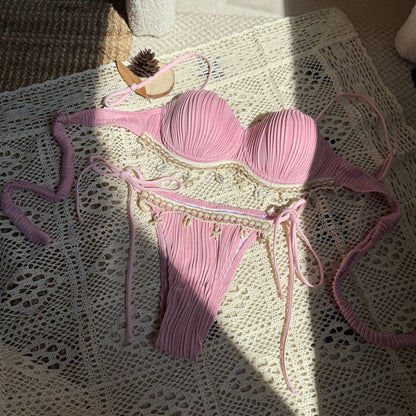Solid Bikini Set