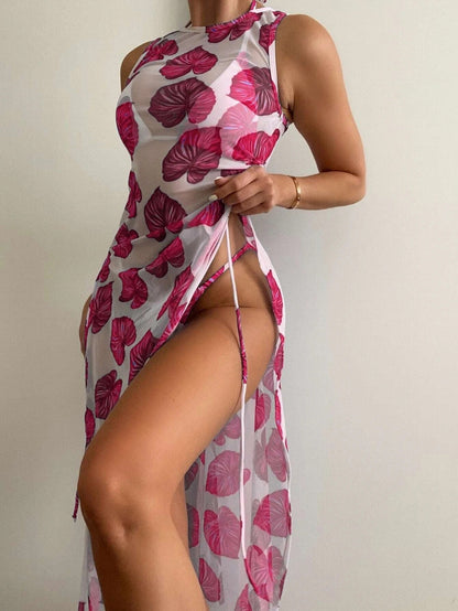 Triple Slit Bikini Set