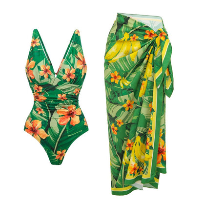 Tropical One-Piece Swimsuit