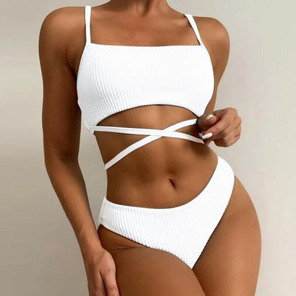 Tie Slit Bikini Set