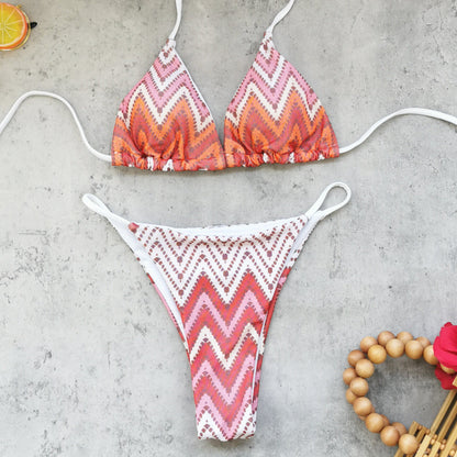 Striped Print Cover-Up