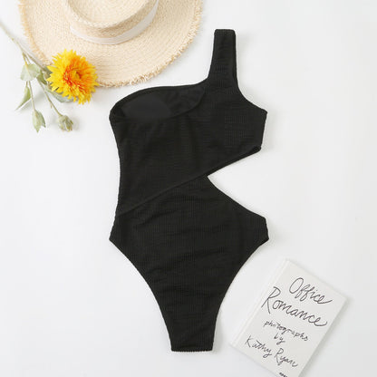 Wrinkle Chambray Bikini Set